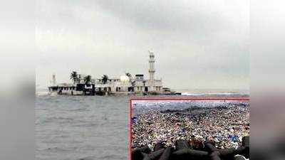 Mumbai high tide washes in garbage 