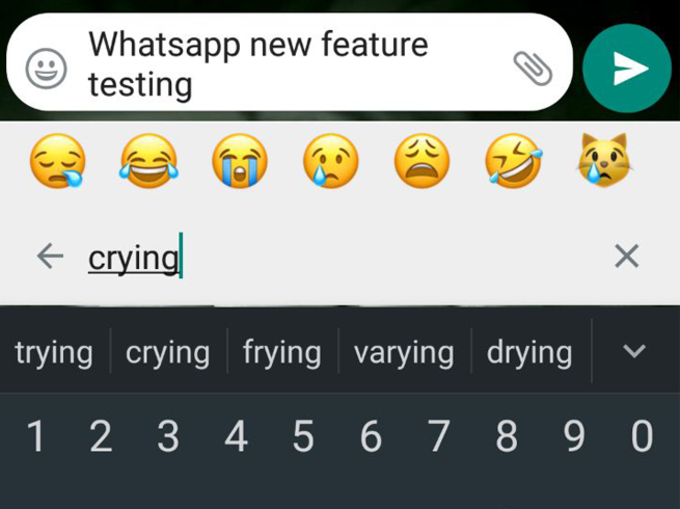 वॉट्सऐप पर ऐसे सर्च करें ईमोजी
