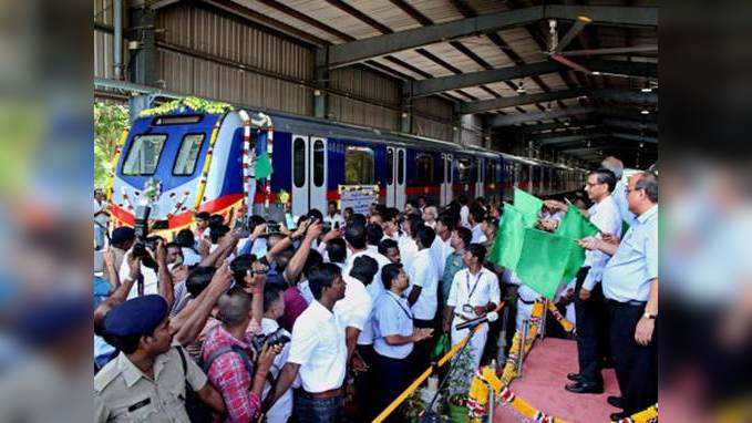 Chennai: Train manufactured for Kolkata Metro flagged off from ICF 