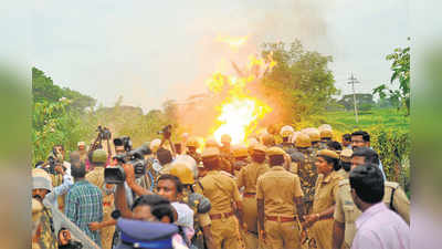 கதிராமங்கலம் ஓஎன்ஜிசி குழாயில் மீண்டும் உடைப்பு