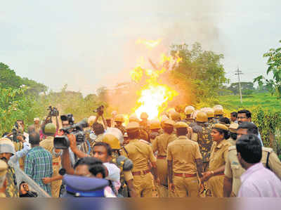 கதிராமங்கலம் ஓஎன்ஜிசி குழாயில் மீண்டும் உடைப்பு