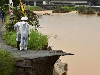 भारी बारिश के बाद जापान में बाढ़, 18 लापता, 2 मरे