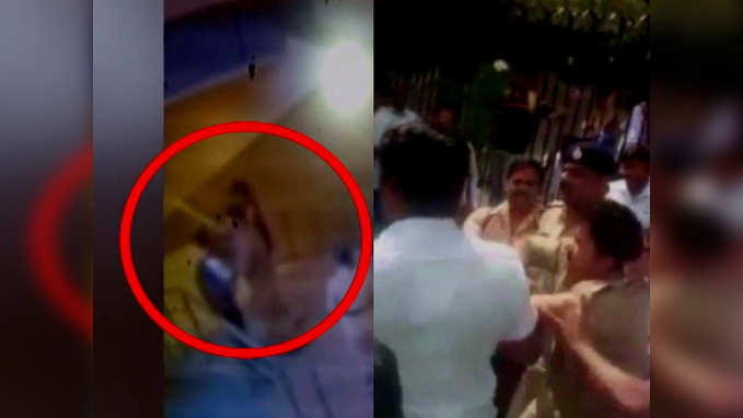 Cop thrashed by BMRCL staff after he assaults their employee 
