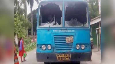 West Bengal: 2 state buses, truck vandalised by hooligans in Rajganj 