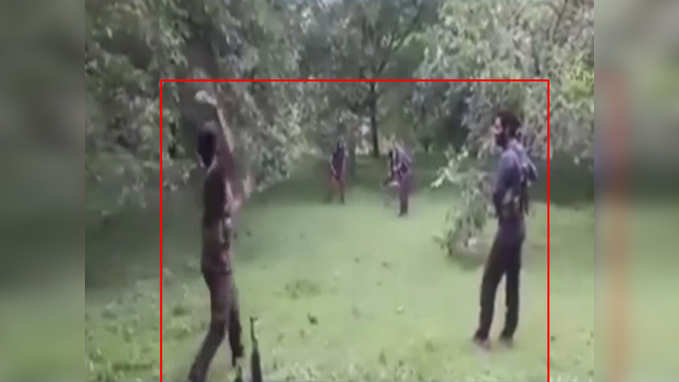 Watch: Terrorists play cricket, use AK-47 as wickets in J&K 