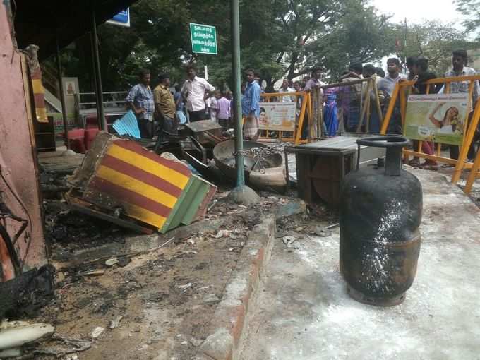 கொடுங்கையூர் தீ விபத்தில் ஒருவா் பலி, 47 போ் காயம்