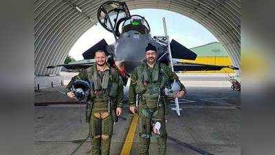 IAF Chief BS Dhanoa flies Rafale Jet in France 