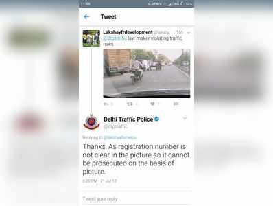 ट्विटर पर घिरी दिल्ली ट्रैफिक पुलिस