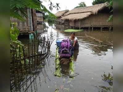 వీడియో: అసోంలో వరదల కష్టాలు..