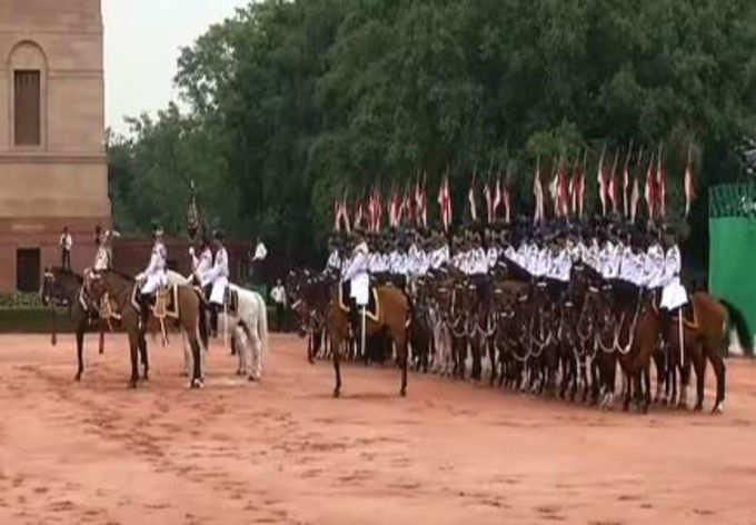 राष्ट्रपति भवन के अंदर का नजारा