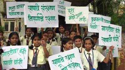 On occasion of Nag Panchami, school kids in Navi Mumbai get lessons on saving snakes 