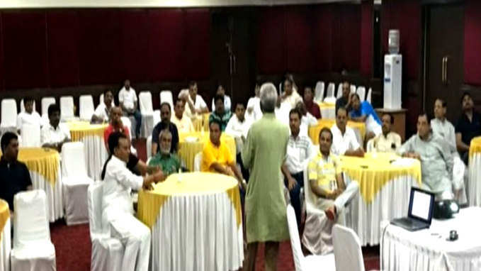 Watch: Gujarat Congress MLAs inside Eagleton Resort in Bengaluru 