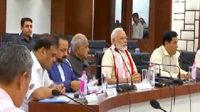 PM Modi holds meeting to review damage caused by floods 