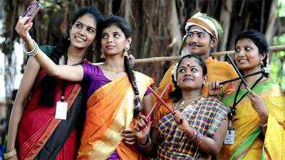 Chennai: Students of MGR Janaki College celebrate Aadi Perukku festival 