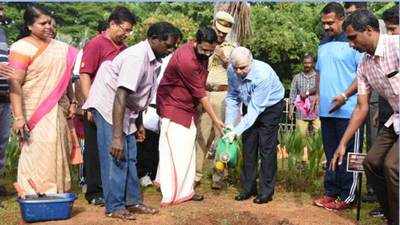 Swachh Pakhwada: SAI organizes plantation drive at Kerala Governor house 