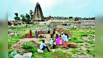 ಹಂಪಿ ದೇಗುಲದ ಮಳೆ ನೀರು ತುಂಗಭದ್ರಾ ಒಡಲಿಗೆ