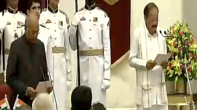 Venkaiah Naidu takes oath as Vice President of India 