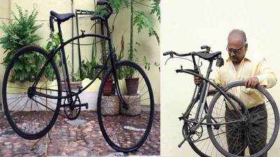 Artefact collector preserves World War II bicycle 