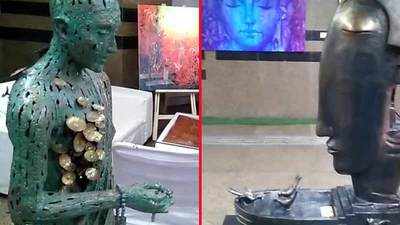 Delhi: NDMC organises art exhibition to mark 70th Independence Day 