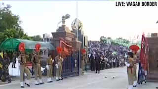 Watch: Beating the Retreat ceremony at Wagah border 