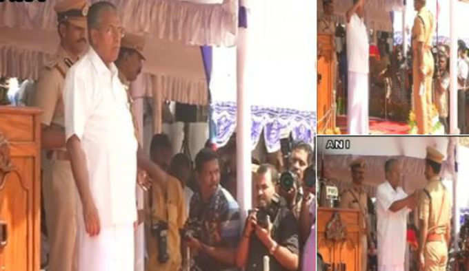 तिरुवनंतपुरम में स्वतंत्रता दिवस समारोह में शामिल हुए मुख्यमंत्री विजयन