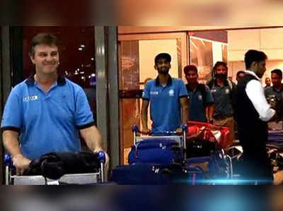 Indian mens Hockey team arrives in New Delhi after successful Europe tour 