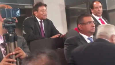 Pervez Musharraf heckled by Baloch activists at peace event in Norway 