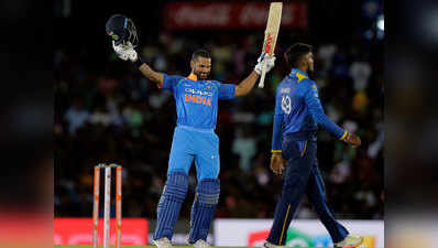 दाम्बुला: पहले वनडे में भारत ने श्री लंका को 9 विकेट से हराया, शिखर ने जड़ा शतक