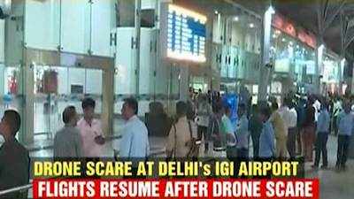 Drone scare at Delhis IGI airport, flight operations hit 