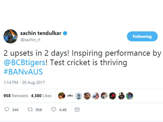 सचिन ने कहा, टेस्ट क्रिकेट की जीत