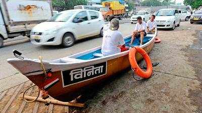 Canoe stationed near Mumbai’s King’s Circle station to tackle flood-like situation 