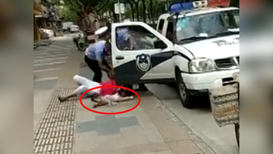 पार्किंग को लेकर बहस, पुलिस ऑफिसर ने महिला और बच्ची को उठाकर पटका