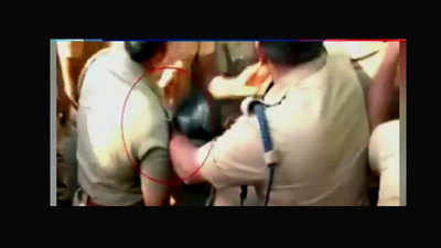 On cam: Lady cop molested in Coimbatore during anti-NEET protests 