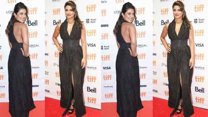 Priyanka Chopra looks fetching in black 