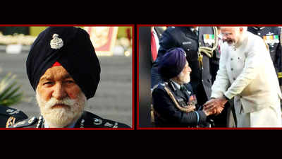 PM Modi visits ‘critically ill’ Marshal Arjan Singh 