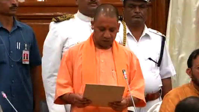 CM Yogi, KP Maurya, Dinesh Sharma take oath as MLCs 