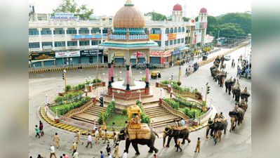 ಅರ್ಜುನನಿಗೆ ಮರದ ಅಂಬಾರಿ ತಾಲೀಮು