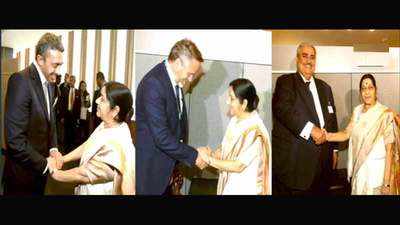 UN meet: Sushma Swaraj meets her counterparts 