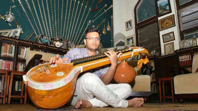 Watch: The young Maharaja of Mysore plays the veena 
