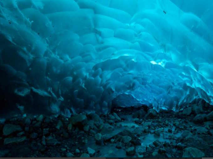 मेंडेनहॉल बर्फ गुफाएं, जूनो, अलास्का