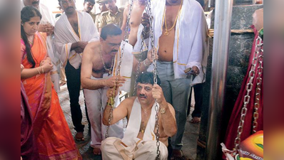 ಕುಕ್ಕೆ ಸುಬ್ರಹ್ಮಣ್ಯ ದೇವರ ದರುಶನ ಪಡೆದ ಇಂಧನ ಸಚಿವರ ಕುಟುಂಬ