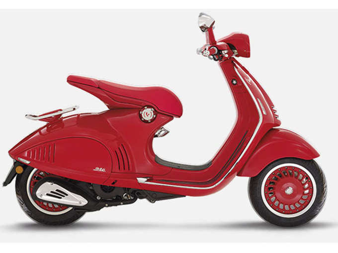 Vespa Red Scooter to fight against AIDS