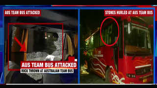 Rock thrown at Australia cricket team bus in Guwahati 