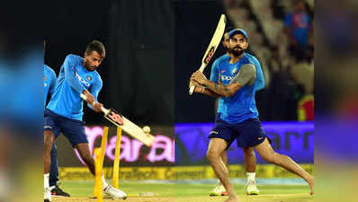 विराट कोहली, महेंद्र सिंह धोनी और हार्दिक पंड्या ने की बाएं हाथ से बल्लेबाजी