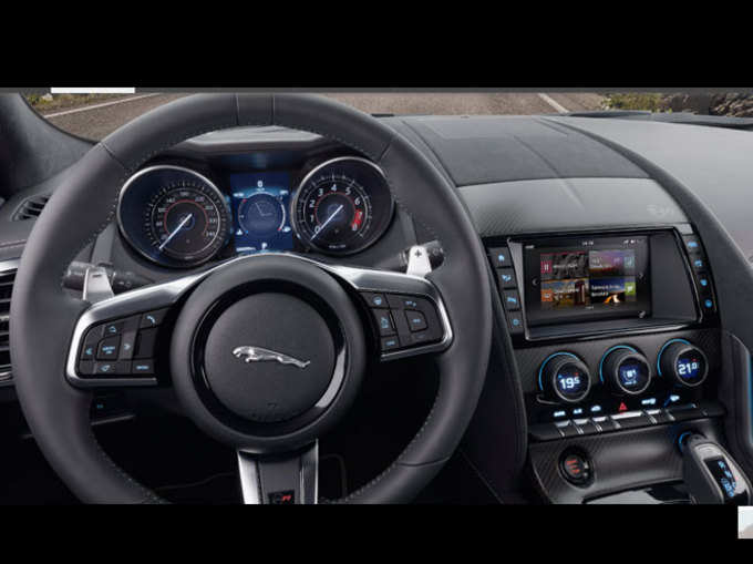 Interior of Jaguar F-Type Car