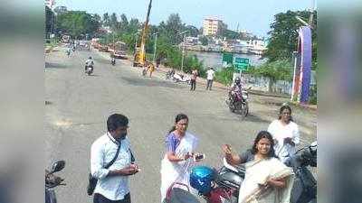 ദൃശ്യങ്ങള്‍ വിനയായി; ബിന്ദു കൃഷ്ണയ്ക്കെതിരെ കേസ്