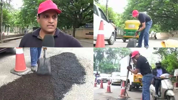 Man on a mission to make Bengaluru pothole-free 