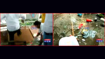 Caught on camera: MNS workers vandalise stalls at two railway stations 