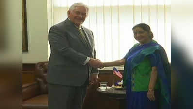 सुषमा से मिले अमेरिकी विदेश मंत्री, पाकिस्तान के आतंक पर बात