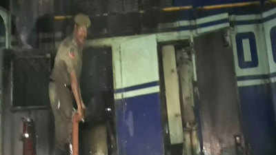 Fire breaks out in engine of Machilipatnam Express 